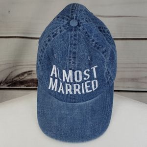 Hat• Almost Married denim cap adjustable unisex